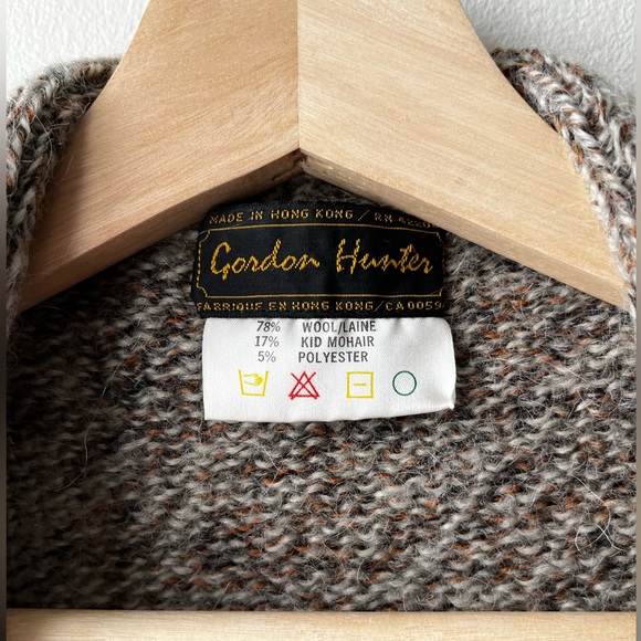 Vintage Gordon Hunter Wool Sweater / Cardigan - Picture 4 of 9